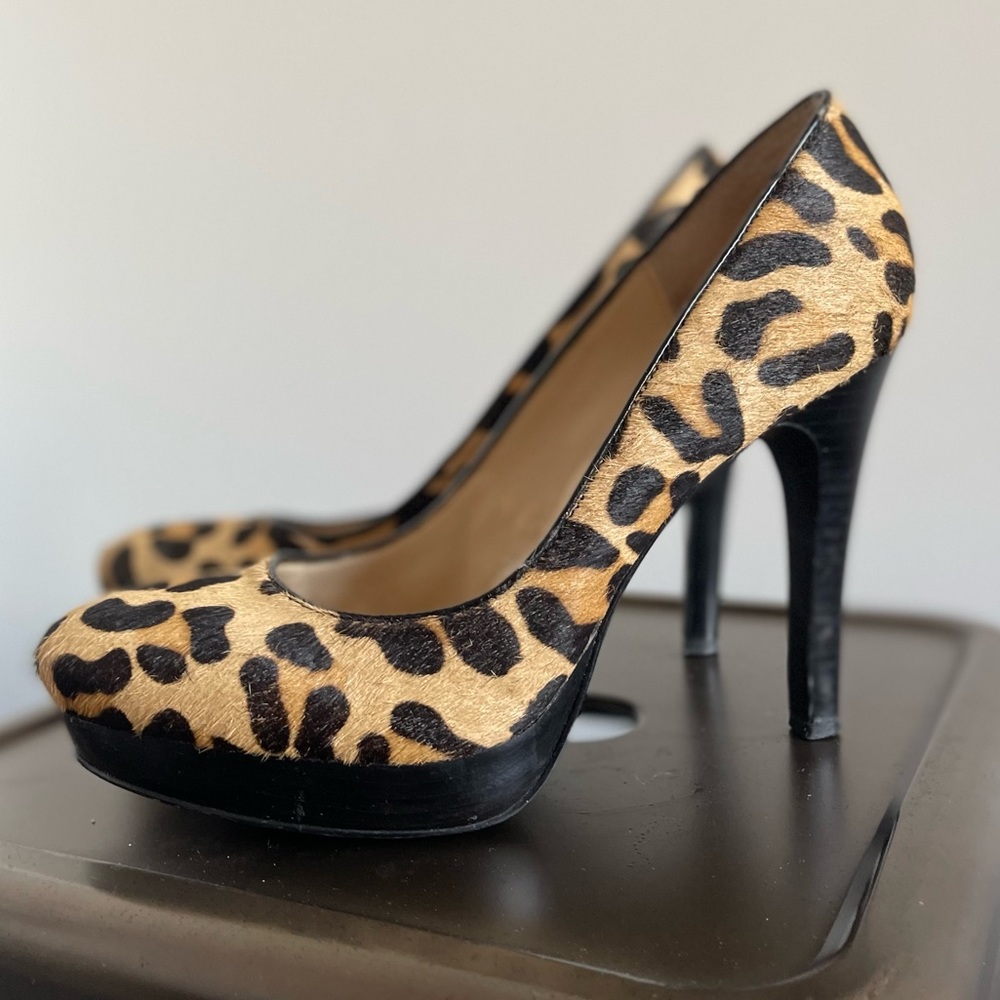Calvin Klein Kendall Shoes | US8 FR38.5 | Leopard print | Leather & calf hair